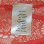 Rozae Orange Stretch Lace Tie Coverlet Vest 2NEWNWT$198