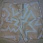 Sunshine & Shadow Natural Hemp Zig Zag Shorts 4 NEW$246
