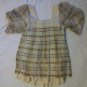 Development Silk & Tea-Stain Lace Plaid Top 2 NEW $386