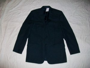 NWT IZOD Black Blazer Jacket Sport Coat 44 L $295 NEW