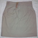 ORGANIC USA Recycled Cotton Blend Khaki Skirt 8 NWT$275