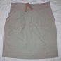 ORGANIC USA Recycled Cotton Blend Khaki Skirt 8 NWT$275