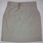 ORGANIC USA Recycled Cotton Blend Khaki Skirt 8 NWT$275