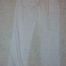 Rene Lezard White Straight Leg Pants 34 30 x33 NEW $340