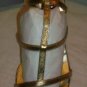 Ramirez Italy Gold Heels Strappy Shoes 38.5 8NEWNIB$398