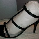 Ramirez Italy Black Heels Strappy Shoes 39.5 8.5NIB$398
