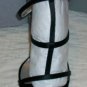 Ramirez Italy Black Satin Strap Heels Shoes 39 8NIB$398