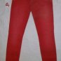 Cycle Italy Rivet Button Detail Red Jeans 26 x32NWT$235