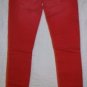 Cycle Italy Rivet Button Detail Red Jeans 26 x32NWT$235