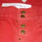 Cycle Italy Rivet Button Detail Red Jeans 26 x32NWT$235