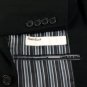 Perry Ellis Black Pinstripe Blazer Jacket 42 NEW $175