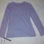 NWT Nautica Lavender Henley Sleep Shirt Top XS NEW $36