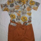 NWT LE MONT ST MICHEL Fall Print Shirt Dress 42 8 $495