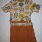 NWT LE MONT ST MICHEL Fall Print Shirt Dress 42 8 $495