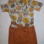 NWT LE MONT ST MICHEL Fall Print Shirt Dress 42 8 $495