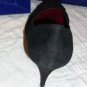 NIB VERSANI Italy Black Suede Heels Shoes 11 $375 NEW