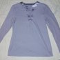 NWT Nautica Knit Sleep Wear Shirt Satin Trim Top XS NEW