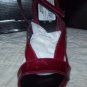 Collection Privee Red Wedge Sandals 6 NEW NIB $280