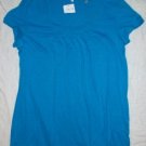 VINCE Pima Cotton Ruched Baby Doll T-Shirt L NEW $76