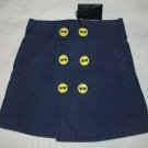 NWT DSQUARED² Big Button Front Mini Skirt 2 26 $570 NEW