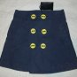 NWT DSQUARED² Big Button Front Mini Skirt 2 26 $570 NEW