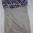 LM LULU France Chiffon Print Cocktail Dress NEW$288