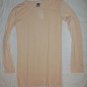 Sharon Segal LS Beige SOFT Rayon Blend T-Shirt S $88NEW