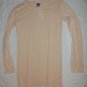 Sharon Segal LS Beige SOFT Rayon Blend T-Shirt S $88NEW