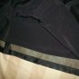 NEW Jil Sander Italy Black Mesh Layered Skirt 27 $545