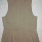 NWT Ellen Tracy Khaki Linen Suiting 1B Vest 8 $258 NEW