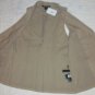 NWT Ellen Tracy Khaki Linen Suiting 1B Vest 8 $258 NEW