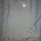 NWT LES PETITES FRANCE Triangle Pleat Tank Top L$298NEW