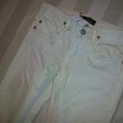NWT ODYN Gold Embellish Pale Mint Jeans 25 28 x34 $185