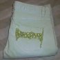 NWT ODYN Gold Embellish Pale Mint Jeans 28 33 x34 $185