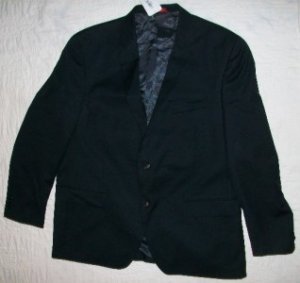 NWT Alfani Black 100% Wool Blazer Jacket 48 R $325 NEW
