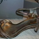 Ragazza Waltz Leather Gold Silver Heels 8.5$125 NEW NIB