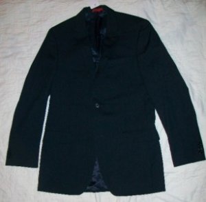 NWT Alfani Blue Stripe Wool Sports Coat Blazer 38L NEW