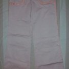 NWT PAOLA FRANI Wide Leg Pink Chino Pants 42 6 $358 NEW