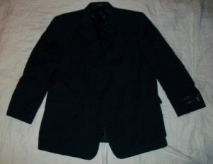 NWT Alfani Blue 100% Wool Blazer Jacket 48 R $325 NEW