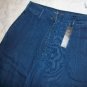 NWT London Jeans Easy Fit Pleat Blue Dungaree 2 $69 NEW