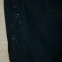 NWT DKNY Blue Wide Leg Beaded Jeans Indigo 4 NEW $99