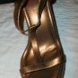 NIB C. Stuart T-Strap Bronze Wedge Sandals 9 $79 NEW