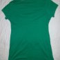 NWT BEN AND LUCIA Green Ruched Front T-Shirt L NEW $85