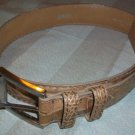 NEW Tardini Light Brown Crocodile Leather Belt 26 $475