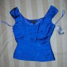 NEW RALPH LAUREN Black Label Cobalt Silk Top 8 $798