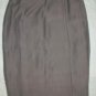 NWT NINA RICCI Slim Silk Pencil Taupe Skirt 38 6 $1250
