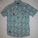 NWT Firetrap Wild SS Floral Snap Front Shirt L NEW $85