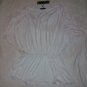 NWT Susie Mooratoff Cream Drape Sleeve Top L NEW $185