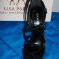 Lisa Paris Tatum Blk Suede Leather Heels 8 NEW NIB $159