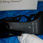 Lisa Paris Tatum Blk Suede Leather Heels 8 NEW NIB $159